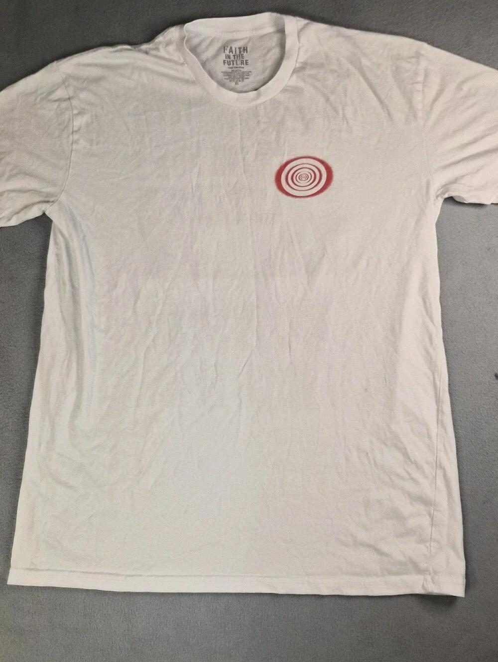 Louis Tomlinson white Faith In The Future tour tshirt Size men XL louistomlinson